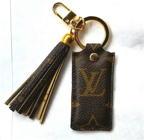 louis vuitton upcycled keychain|authentic louis vuitton key chains.